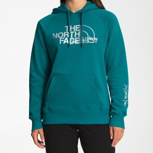 The North Face Tops - The North Face Teal Hoodie